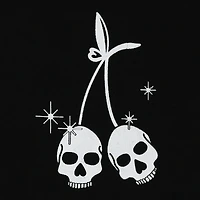 cherry skulls graphic tee