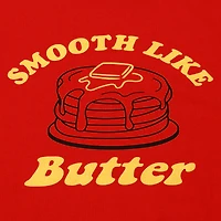 'smooth like butter' retro graphic tee