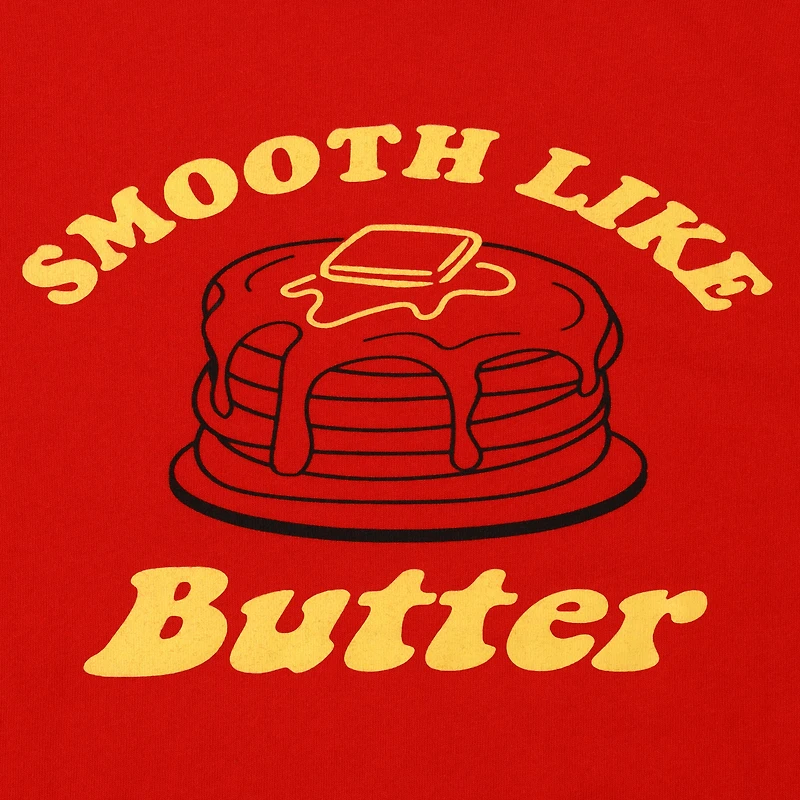 'smooth like butter' retro graphic tee