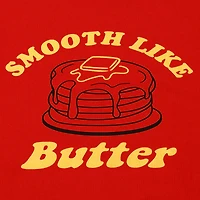 'smooth like butter' retro graphic tee
