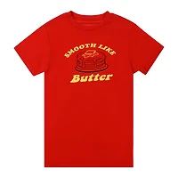 'smooth like butter' retro graphic tee