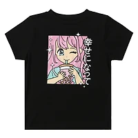 Juniors Anime Boba Graphic Tee