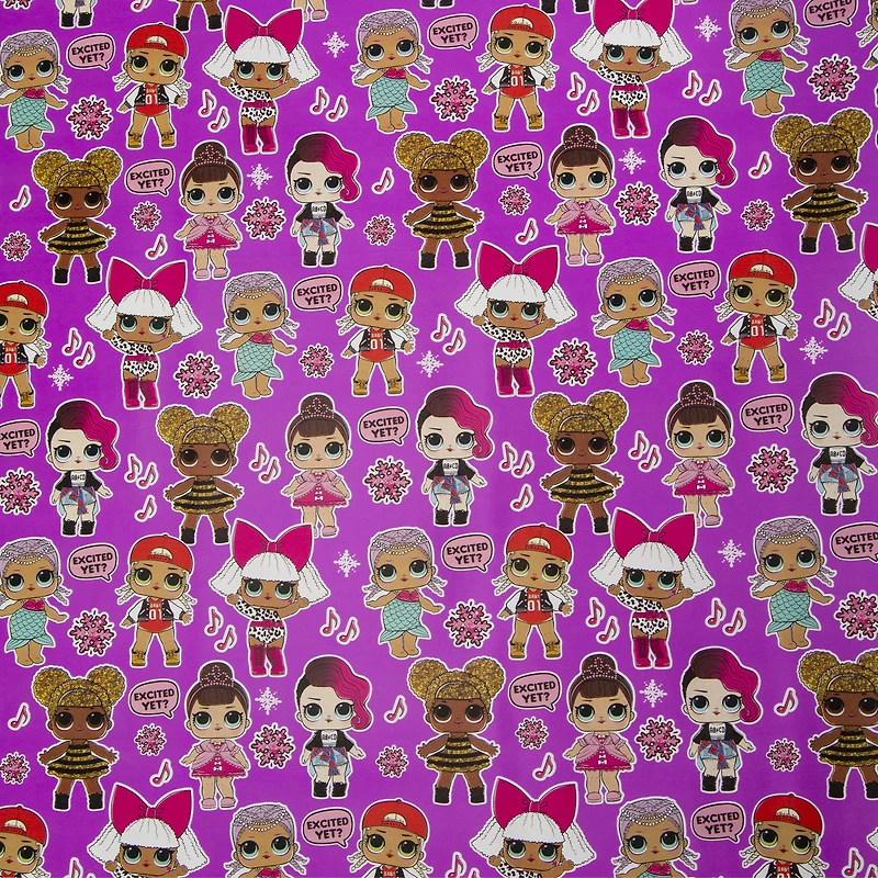 l.o.l. surprise!™ gift wrapping paper 40 sq ft