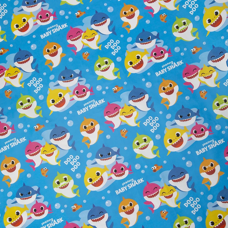 baby shark™ gift wrapping paper 40 sq ft