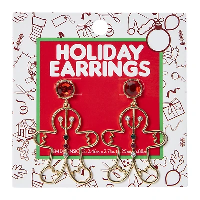 Holiday Earrings - Gingerbread