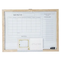 framed chalk board calendar 12in x 16in