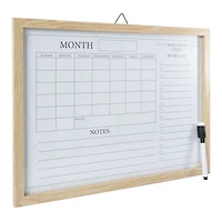 framed chalk board calendar 12in x 16in