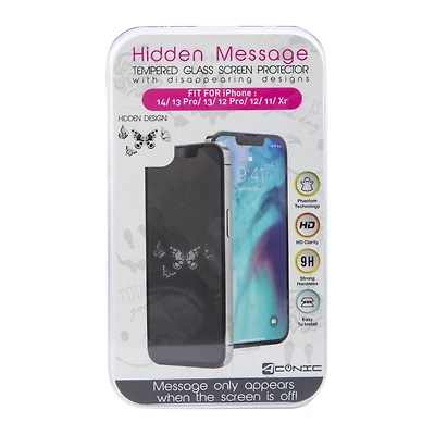 hidden message screen protector for iPhone 14®/13 Pro®