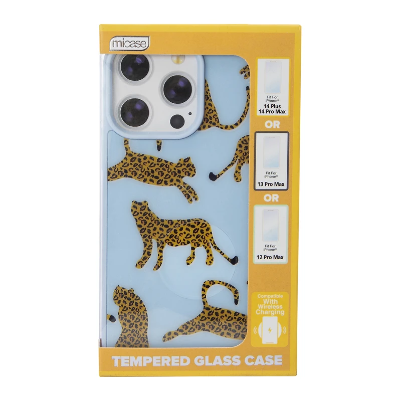 iPhone 14 Plus®/14 Pro Max® pattern tempered glass phone case