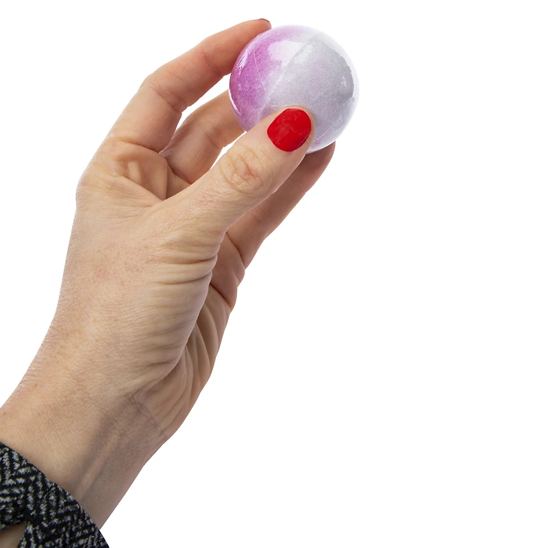 bath bomb & pouf set