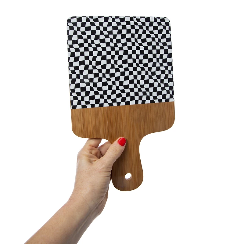 bamboo cheeseboard & knife set 11.81in x 7.08in