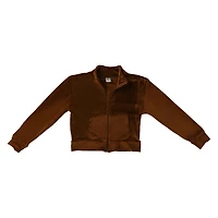 Velour Zip Up Jacket