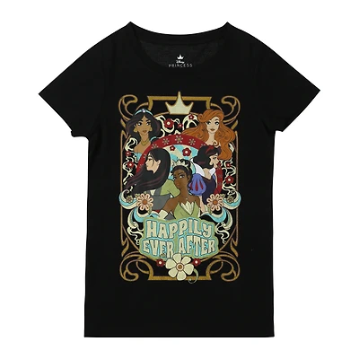 juniors Disney Princess ‘happily ever after’ graphic tee