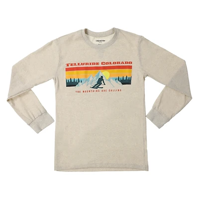 Telluride Colorado Skiing Long Sleeve Graphic Tee