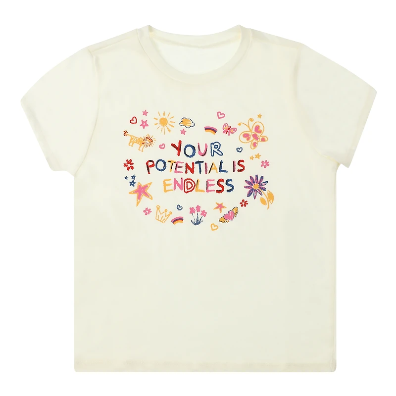 juniors 'your potential is endless' graphic tee