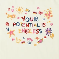 juniors 'your potential is endless' graphic tee