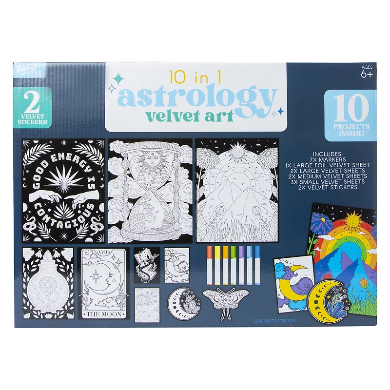 10-in-1 velvet art set
