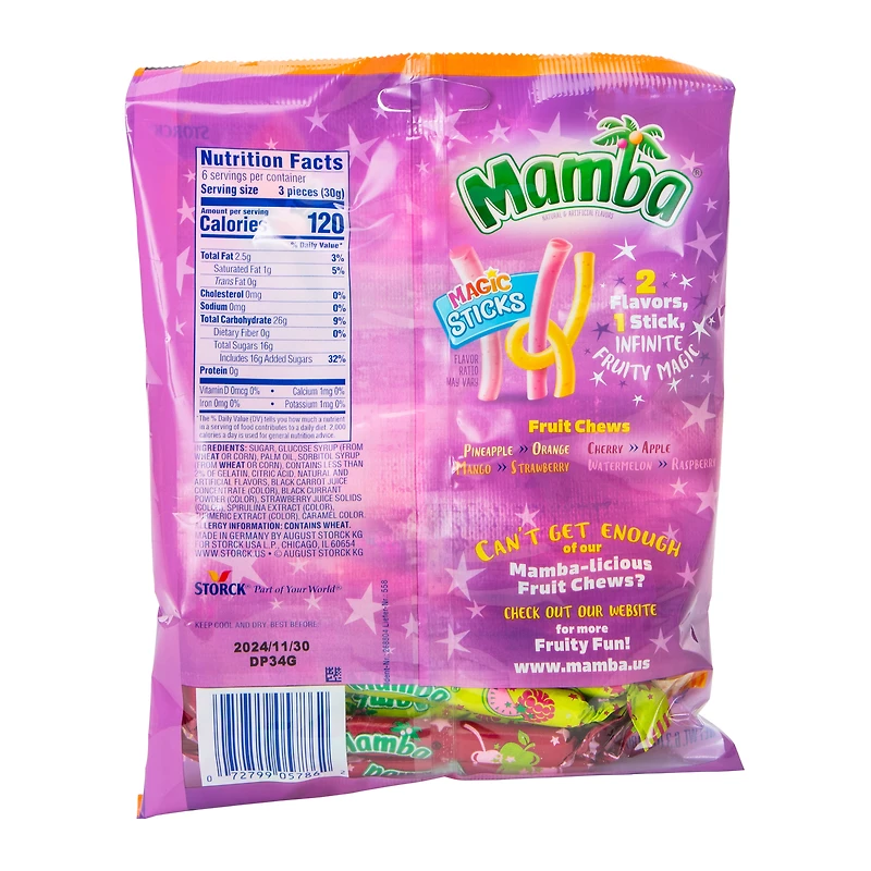Mamba® Magic Sticks Fruit Chews