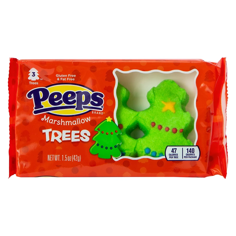 Peeps® Marshmallow Holiday Green Trees 3-Pack