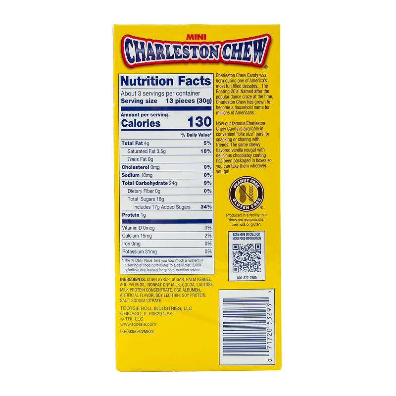 Charleston Chew® Mini Vanilla Theater Box Candy 3.5oz