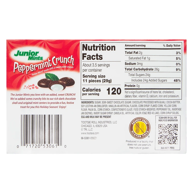 Junior Mints® Peppermint Crunch 3.5oz Box