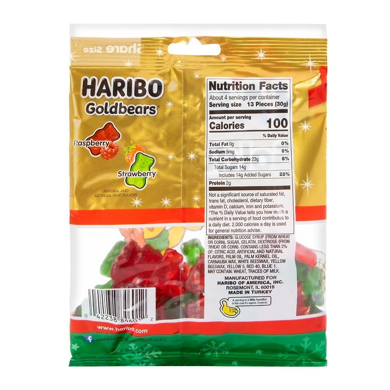 Haribo® Goldbears® Gummi Candy Holiday Edition 4oz Bag