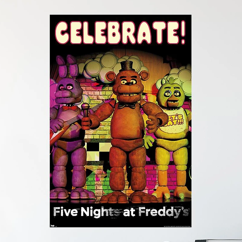 Five Nights at Freddy's™ Celebrate! Poster 24in x 34in