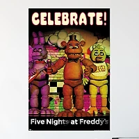Five Nights at Freddy's™ Celebrate! Poster 24in x 34in