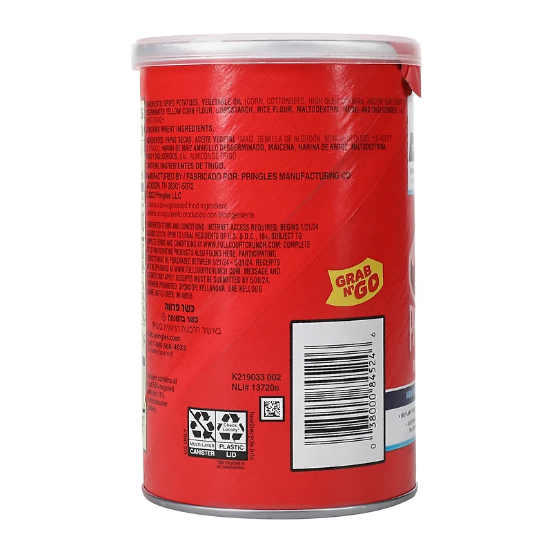 pringles® original potato crisps 2.3oz