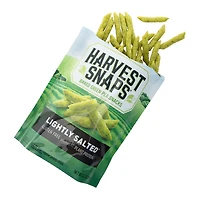 harvest snaps original lightly salted green pea snack crisps
