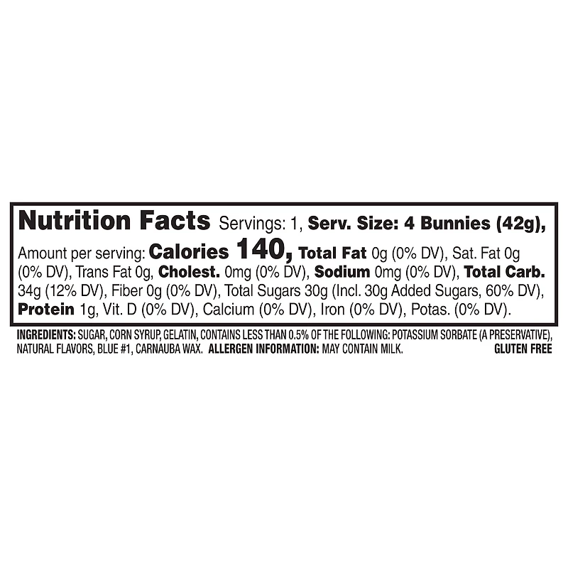 Peeps® Blue Marshmallow Bunnies 4-Pack