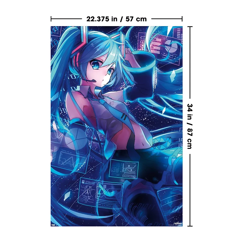 Hatsune Miku Screen Trendy Poster