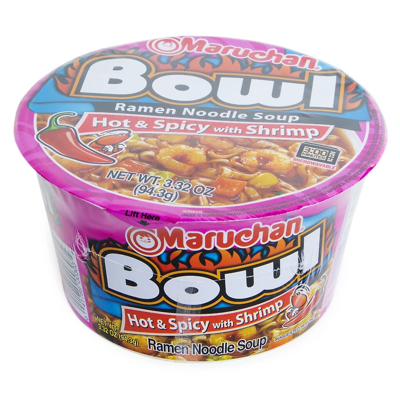 Maruchan® Bowl Hot & Spicy Shrimp Flavor Ramen Noodle Soup 3.31oz