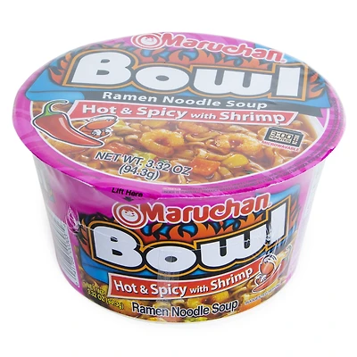 Maruchan® Bowl Hot & Spicy Shrimp Flavor Ramen Noodle Soup 3.31oz