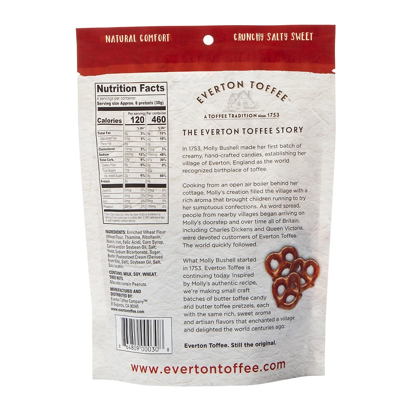 Everton Toffee™ Butter Toffee Pretzels 4oz