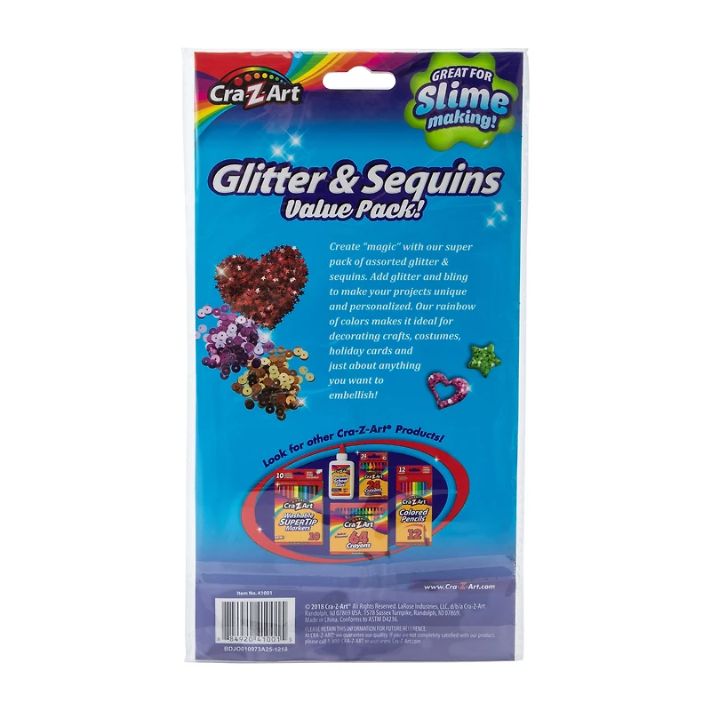 Cra-Z-Art® Glitter & Sequins Value Pack