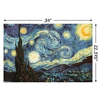 The Starry Night Poster 34in x 22.37in