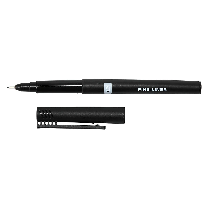 6-count artist pens set - black ink