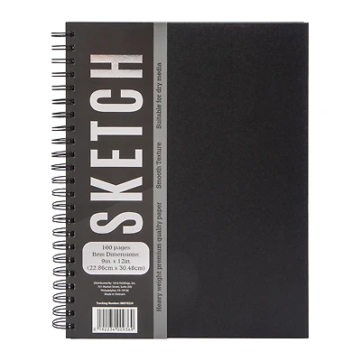 Premiere® Spiral Bound Hardcover Sketch Book 9in x 12in