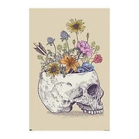Rachel Caldwell Flower Skull Poster 22.37in x 34in
