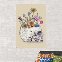 Rachel Caldwell Flower Skull Poster 22.37in x 34in