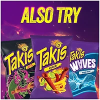 Takis blue heat rolled tortilla chips, hot chili pepper artificially flavored, 9.9oz bag