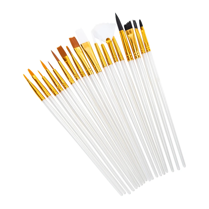 Mixed Media Paint Brushes 18-Count (Styles May Vary)