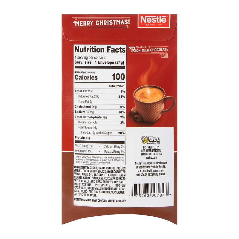 nestle® hot cocoa mix holiday single