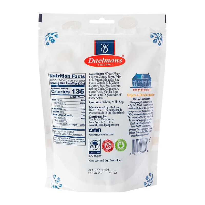Daelmans® Stroop Wafels Minis Caramel 5.29oz