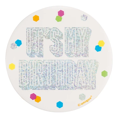 'it's my birthday' button pin