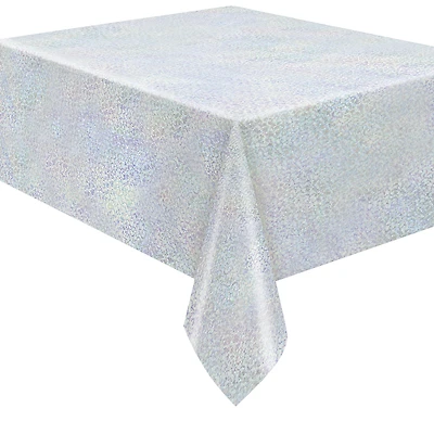 7ft holographic foil party table cover