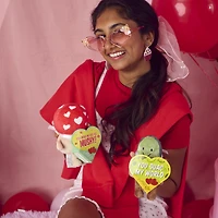 valentine avocado plush & candy gift set