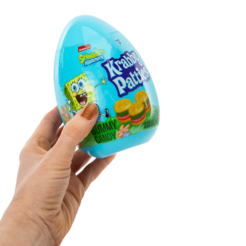spongebob squarepants™ jumbo easter egg with krabby patties