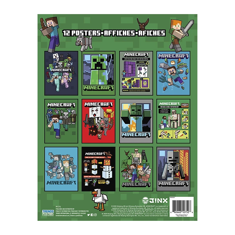 Minecraft™ Posters 12-Count